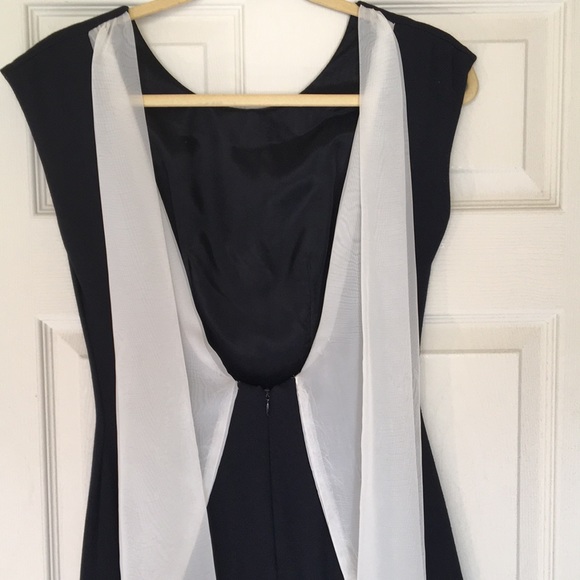 Vintage Black Cocktail/Evening Drop Waist Dress - Picture 7 of 12